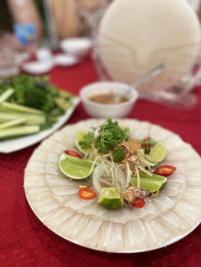 Vietnamese Mai fish salad 